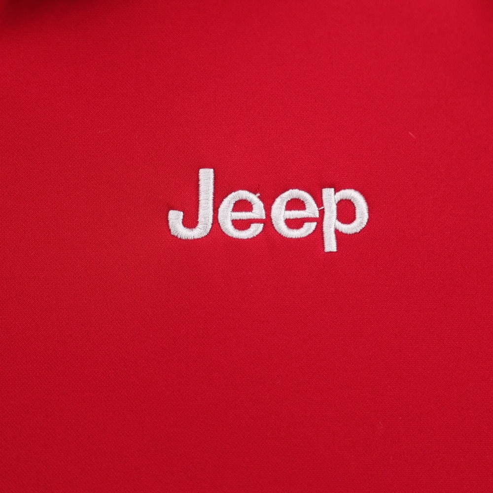 Sport-Tek Mens Jeep Logo Full Zip Fleece Lined Track Jacket Red‎ Size Medium - Picture 3 of 10